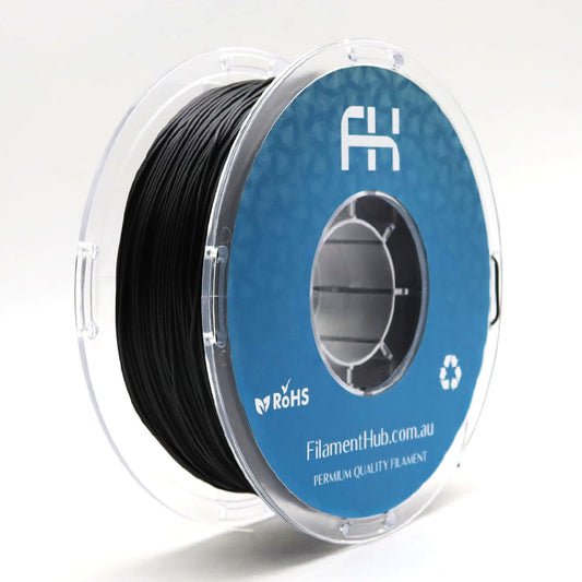 FilamentHub TPU 95A Black 1.75mm 3D Printer Filament Spool
