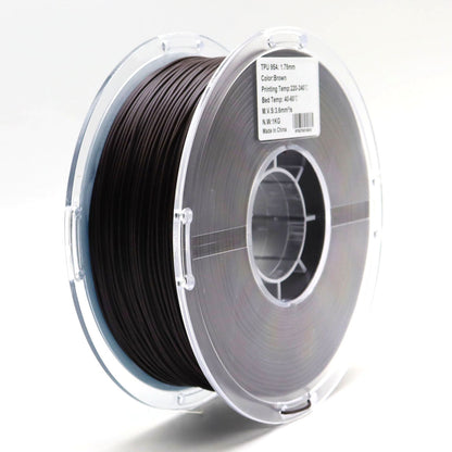FilamentHub TPU 95a Brown 1.75mm 3D Printer Filament Spool Label Australia
