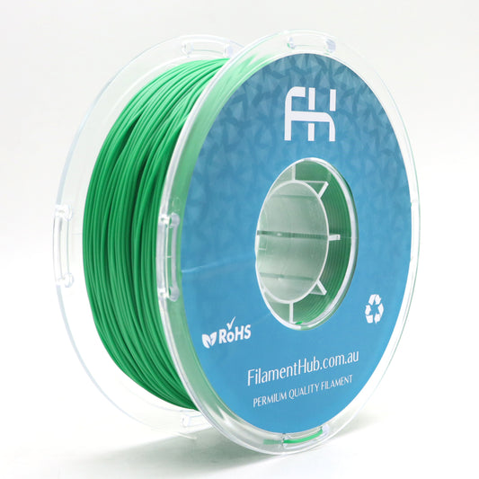 FilamentHub TPU 95a Green 1.75mm 3D Printer Filament Spool Australia