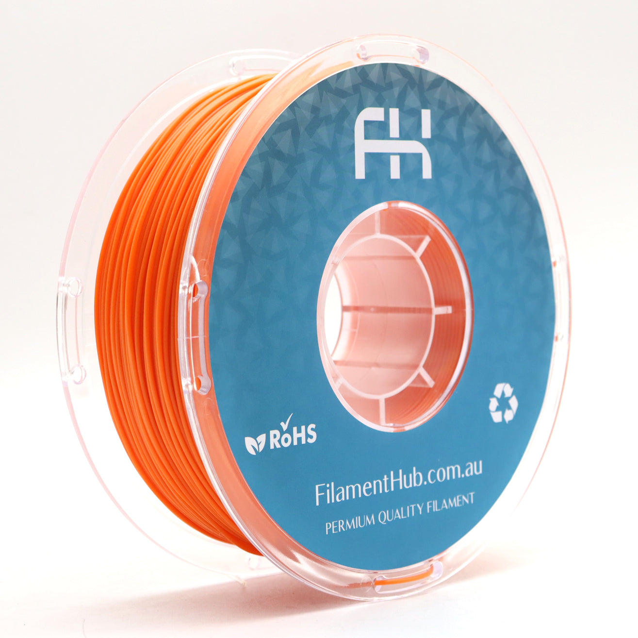FilamentHub TPU 95A Orange 1.75mm 3D Printer Filament Spool