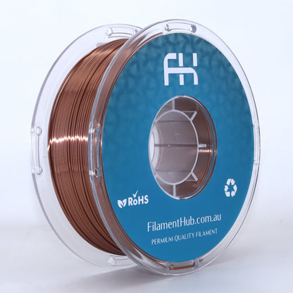 FilamentHub TPU 95a Silk Copper 1.75mm 3D Printer Filament Spool Australia