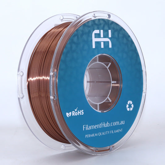 FilamentHub TPU 95a Silk Copper 1.75mm 3D Printer Filament Spool Australia