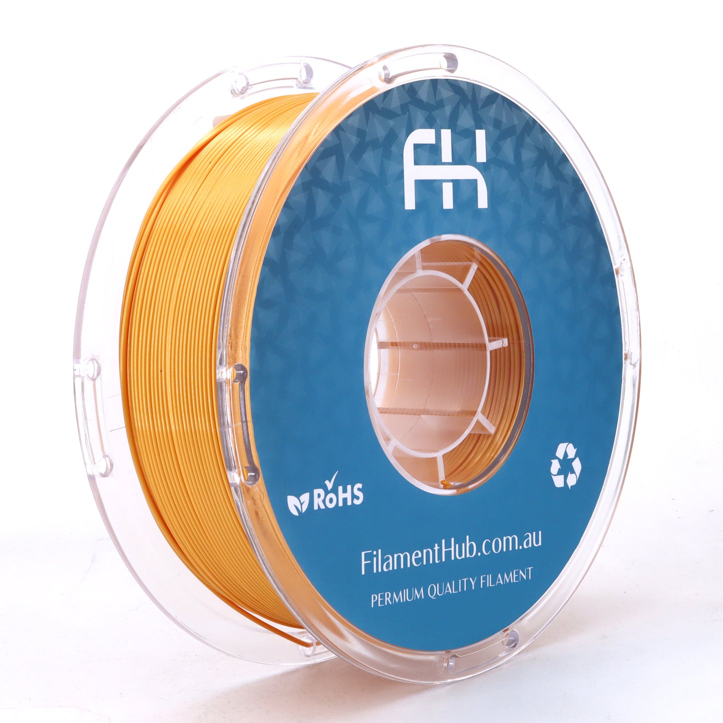 FilamentHub TPU 95a Silk Gold 1.75mm 3D Printer Filament Spool Australia