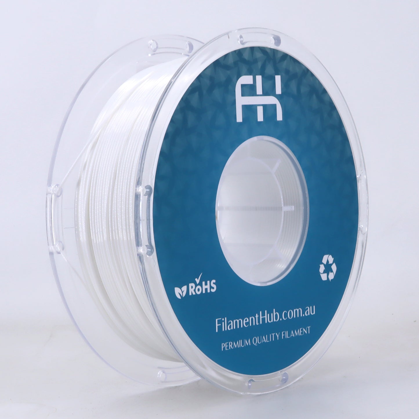FilamentHub TPU 95a Silk White 1.75mm 3D Printer Filament Spool Australia