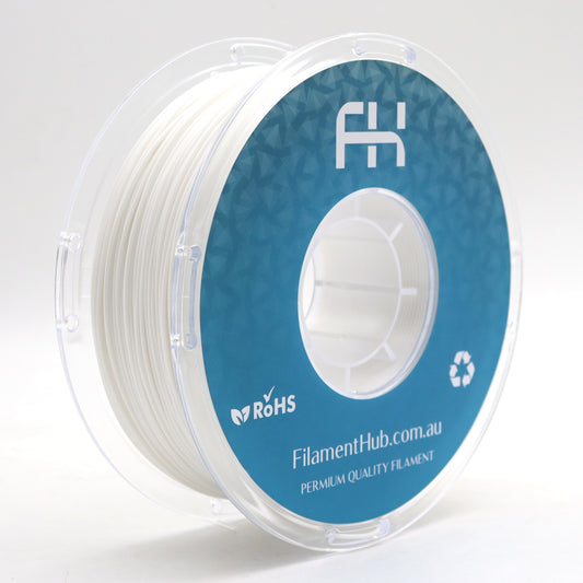 FilamentHub TPU 95a White 1.75mm filament spool for 3D printing