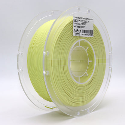 PLA Matte - Pastel Yellow Filament 1.75mm - FilamentHub